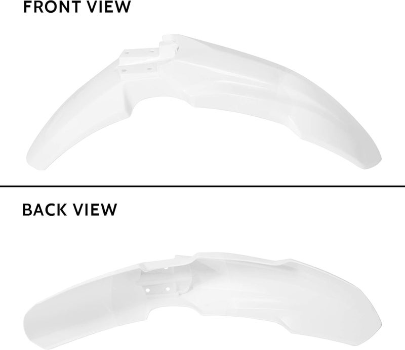 ECOTRIC Plastic Body Work Kit Compatible with 2002-2007 Honda CR125R CR250R Bodywork Fairing Set White ABS - Image 3